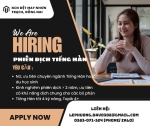 [KCN DỆT MAY NHƠN TRẠCH, ĐỒNG NAI]_TUYỂN DỤNG PHIÊN DỊCH TIẾNG HÀN_LƯƠNG UPTO 25TR_CÔNG TY MỚI